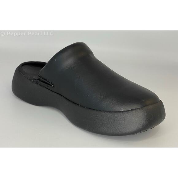 Women's Size 5 Black Comfort Clog Mule Slip Water Resistant Soft Science Juniors - Picture 2 of 11